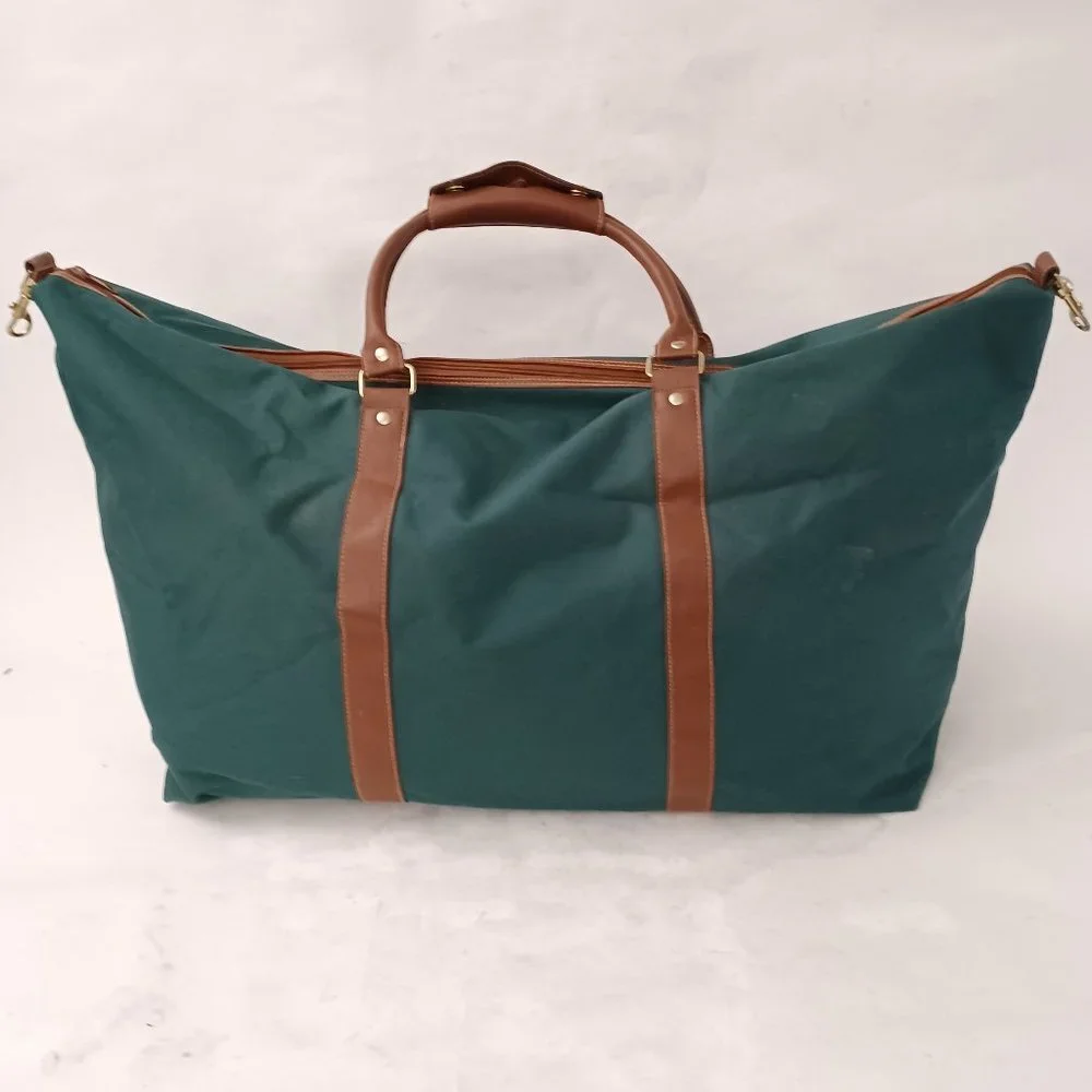 🐎 Polo Ralph Lauren Green Old School Duffel Weekender Travel Bag 🐎